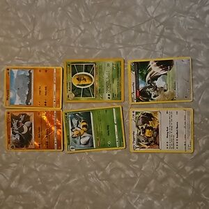 Lot of six pokemon card